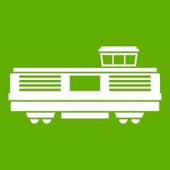 Freight train icon green