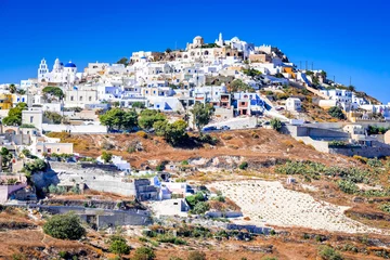 Fotobehang Pyrgos, Santorini, Greece © ecstk22