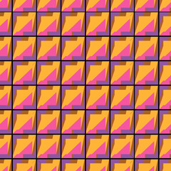 square tile yellow pink