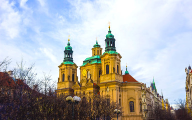 Fototapeta na wymiar Church St. Nicolas in Prague