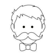 Obraz premium man with mustache design