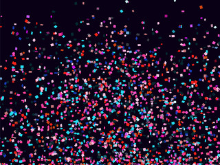 Confetti background. Holiday vector. Celebration, festival, winning or carnival concept. Bright sparkles. Colorful confetti pieces illustration for web design, creative projects or printed products. © ADELART
