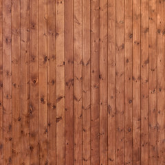 Fototapeta premium Brown, long planks. Texture of wood.
