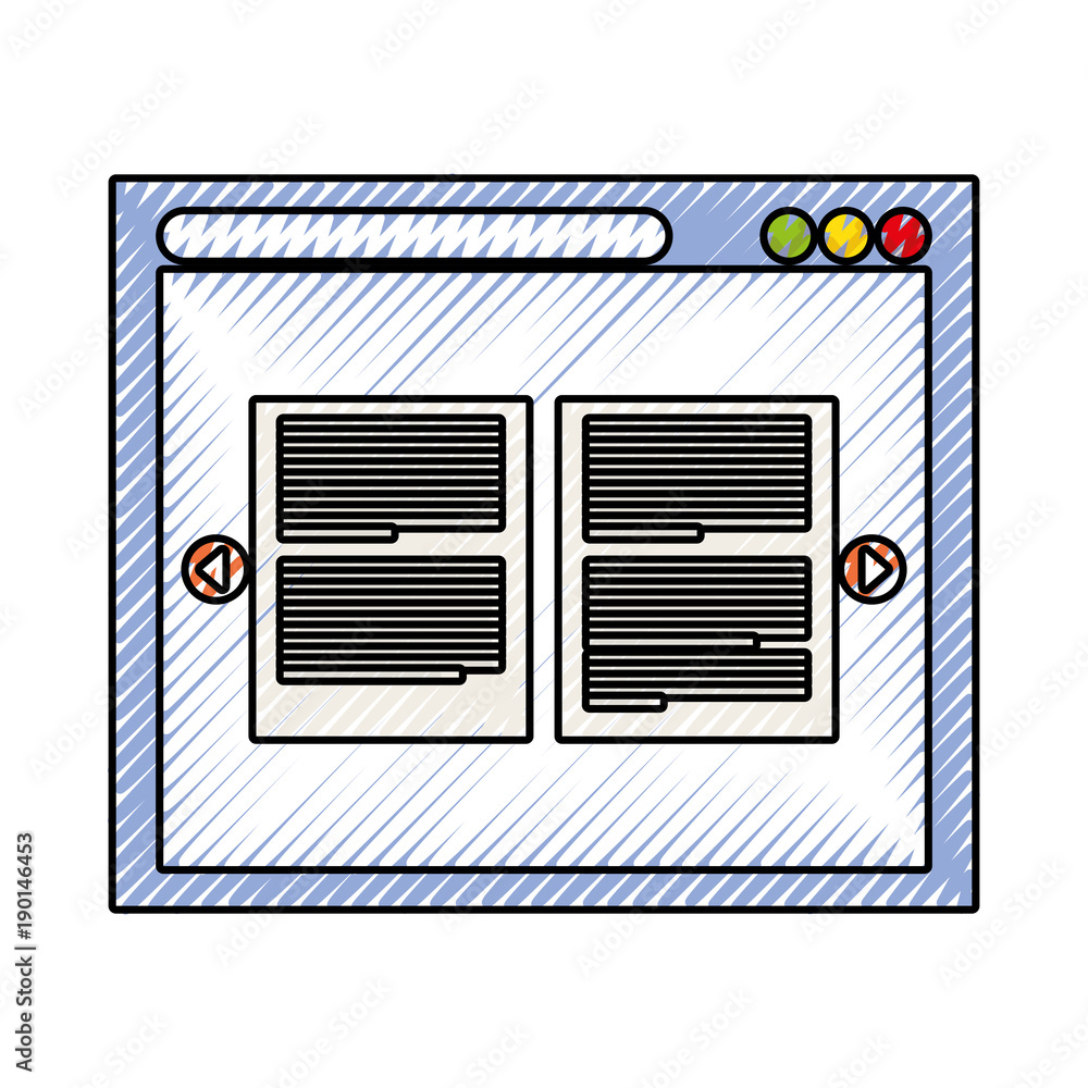 Poster computer window design
