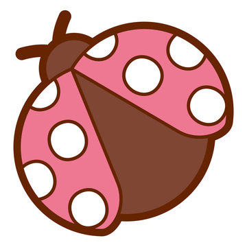 ladybug insect small icon animal