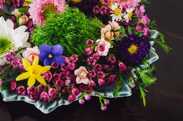 Plated Floral Bouquet