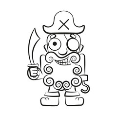 Pirate. Vector illustration