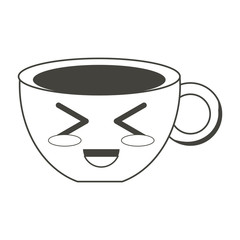 Kawaii coffee mug icon