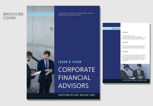Business Brochure with Sidebar Photo Element 1 
