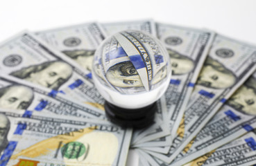 magic of money - 100 dollar banknotes