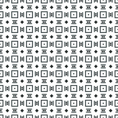 Ancient Geometric pattern in repeat. Fabric print. Seamless background, mosaic ornament, ethnic style.