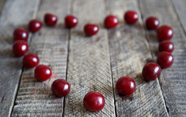 Naklejka na ściany i meble delicious juicy cherry