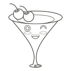 Kawaii cocktail drink 