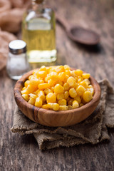 Bowl of  a sweet corn