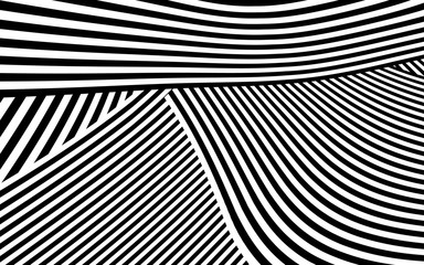 Zebra Design Black and White Stripes Vector