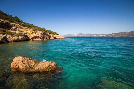 Turkey. Bodrum. Landscape from the sea