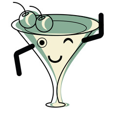 Kawaii cocktail drink 