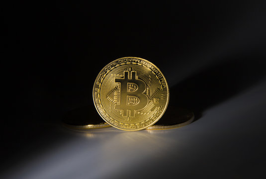 Bitcoin, the digital currenty - A gold coin that represents the electronic money