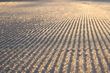 Flouted and ready snow for skiing