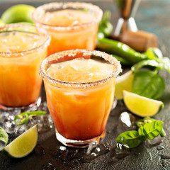 Tequila sunrise margarita