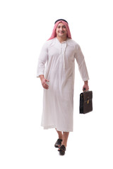 Arab businessman isolated on white background
