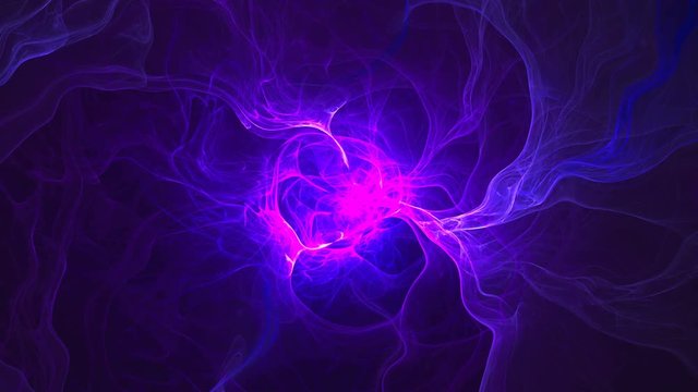 Abstract fractal background 3d rendering animation. Seamless loop.