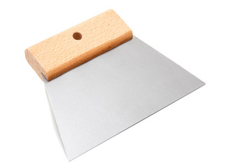 putty scraper with wooden handle