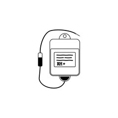 blood for transfusion icon. Medecine Element for mobile concept and web apps. Thin line  icon for website design and development, app development. Premium icon