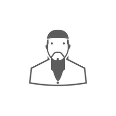 Buddhist monk icon. Elements of religious signs icon for concept and web apps. Illustration  icon for website design and development, app development. Premium icon