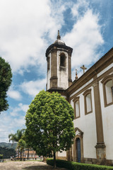 Historic church in Ouro Preto, Minas Gerais, Brazil