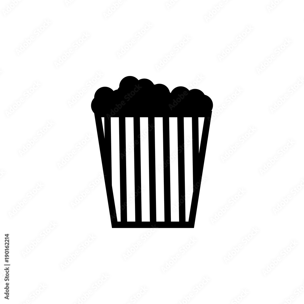 Poster popcorn icon. elements amusement park concept and web apps. icon for website design and development,