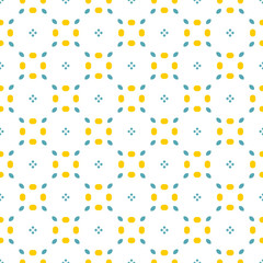 Seamless Geometric pattern. Fabric print. Ancient background, mosaic ornament, ethnic style.