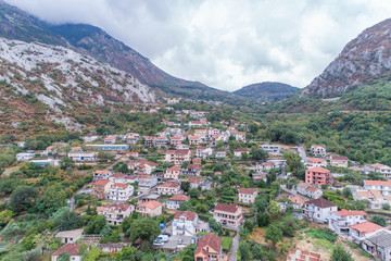 Fototapeta na wymiar Aerial view of the city of Kotor. Montenegro.