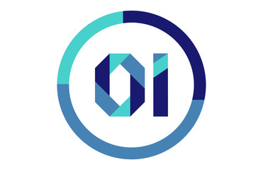 OI Global Circle Ribbon letter Logo 
