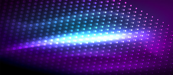 Neon light effects, particles