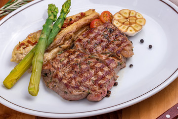 juicy Ribeye steak
