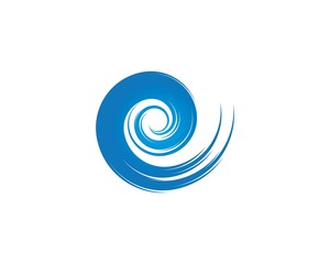Water Wave symbol and icon Logo Template