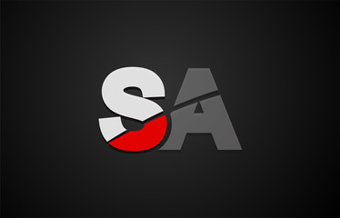 Design of alphabet letter logo combination