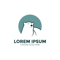 Obraz premium Polar Bear Logo. Vector. Editable