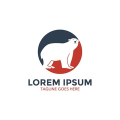 Polar Bear Logo. Vector. Editable