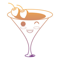 Kawaii cocktail drink 