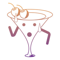 Kawaii cocktail drink 