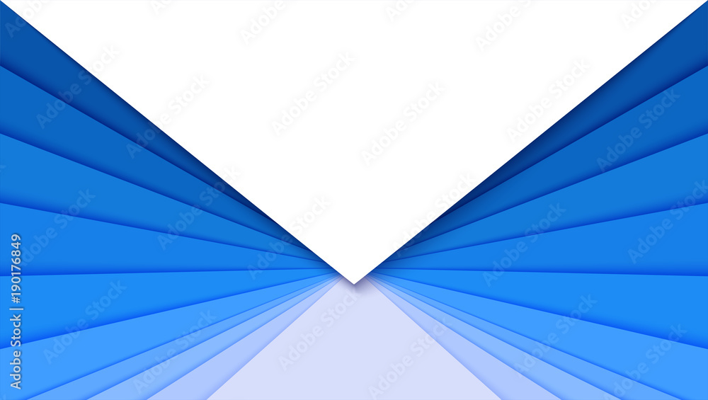 Poster paper cut out backdrop with gradient of material palette color, idea for banner. layered colorful pa
