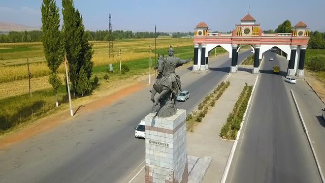 Statue of Manas in Jalal-Abad, Kyrgyzstan