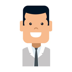 elegant businessman avatar character vector illustration design