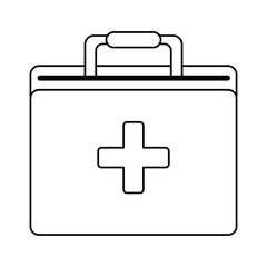 Fototapeta premium medical kit isolated icon vector illustration design