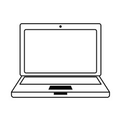 laptop computer isolated icon vector illustration design