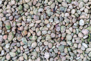 Stone pebbles texture or stone pebbles background. stone pebbles for interior exterior decoration and industrial construction concept design. stone pebbles motifs that occurs natural.
