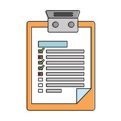 clipboard document isolated icon vector illustration design