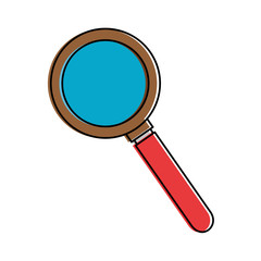 magnifying glass isolated icon vector illustration design